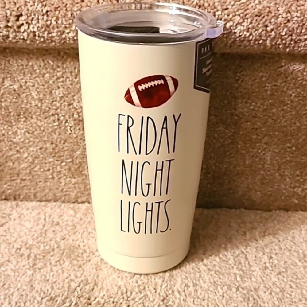 Rae Dunn "Friday Night Lights" Stainless Steel Insulated Tumbler NEW!